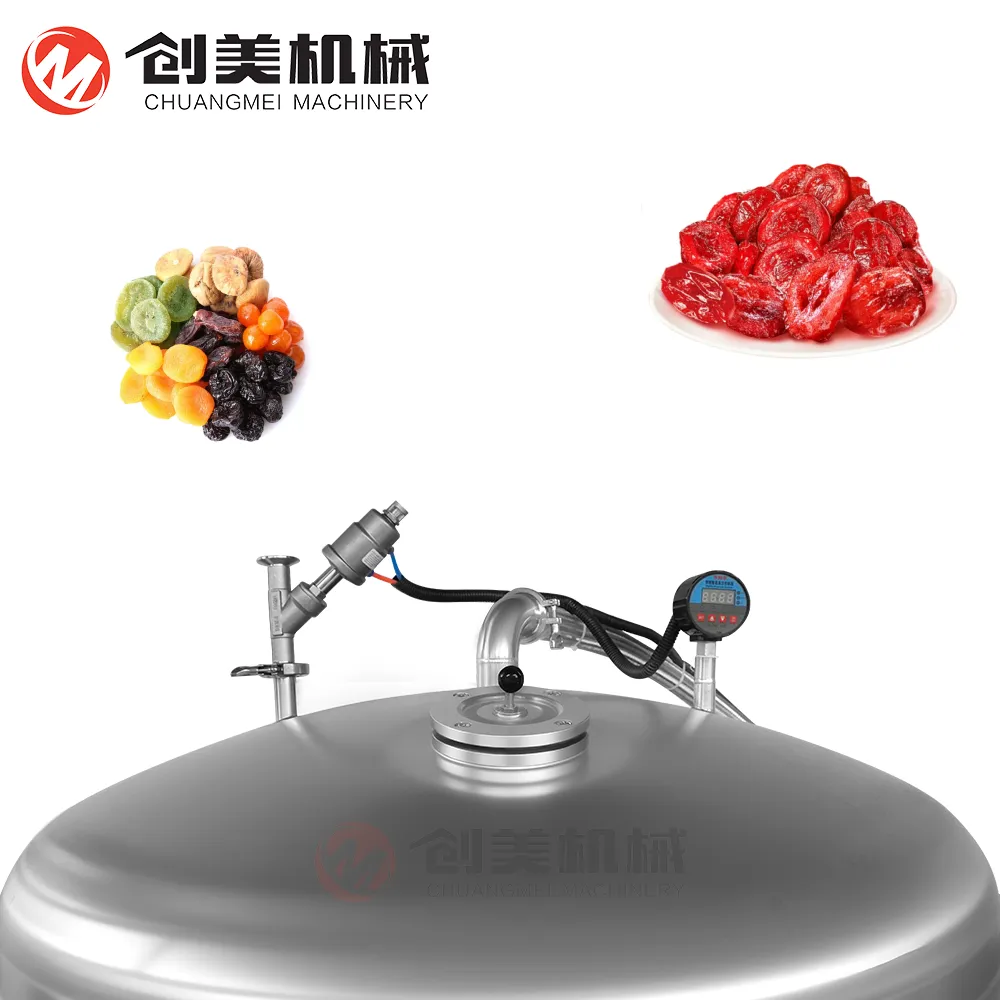 Industrial Candied Fruit Processing Equipment for Mango Yellow Peach Strawberry Kiwi Apple - Vacuum Melting Kettle - foodmachtech